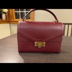 Michael Kors Kinsley LG TH Satchel Merlot